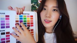 ENG ASMR｜🎨 Personal Color Analysis + 💄 Make Your Own Cosmetics !  ｜퍼스널컬러 진단 + 화장품 만드는 가게 :)