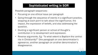 HSC Studies of Religion | Exam Technique