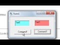 How to change textbox color using button in vb6.0