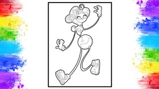 Mommy Long Legs Coloring Pages | Poppy Playtime Coloring Pages | Disfigure - Blank [NCS Release]