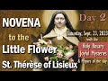 Day 2 🌺 NOVENA to St. Thérèse of Lisieux 🌺Little Flower🌺Saturday Rosary, Joyful Mysteries & Prayers