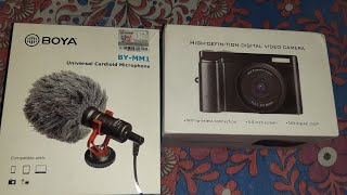 Unboxing my new Camera (DC101) and Boya MIC  // By Debobrata