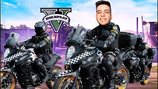 PATRULHEI COM A MOTO DA POLÍCIA E ME SURPREENDI