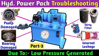 Hydraulic Power Pack Troubleshooting । Diagnosing Low Pressure in Hydraulic System.
