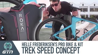 Helle Frederiksen's Trek Speed Concept Pro Bike And Triathlon Kit