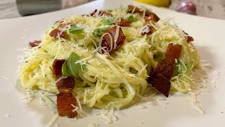 Pasta Avocado Carbonara - ultimate spagetti