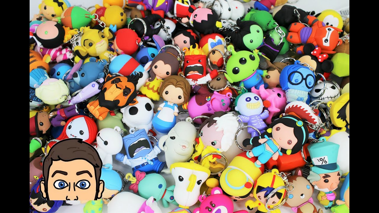 My HUGE DISNEY Figural Keychain BLIND BAG Collection! - YouTube