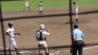 2017 高校野球 早稲田実業 エース 服部雅生君 奪三振！