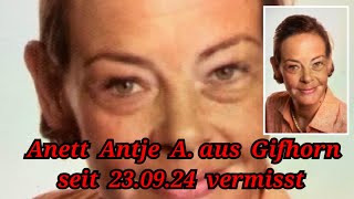 Wer hat die 48-jährige Anett Antje A. aus Gifhorn gesehen? Sie wird  seit dem 23.09.2024 vermisst.