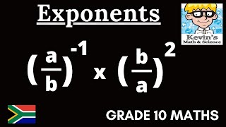 Negative exponents grade 10
