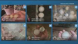 Large hail falls on parts of North Texas; WFAA viewers share photos