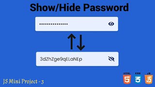 Hide and Show Password Functionality with JavaScript 🔒👀 | Source Code Included!