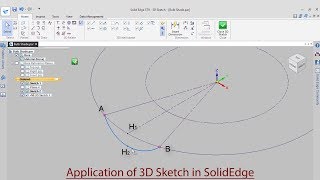 Application of 3D Sketch in Solid Edge Tutorial (with caption and audio narration)
