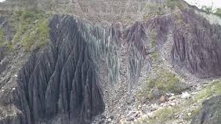 THE RAINBOW  MOUNTAIN AT DEBITAR  BHUTAN    OR   রাম ধনু  পাহাড়  এক আশ্চর্য  পাহাড় ভুটানের  ডেবিটর