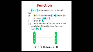 Function | Definition of function | define function | simple definition of function