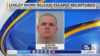 Baldwin County escaped inmate recaptured in Princeton, West Virginia.