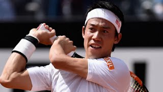 錦織圭　初戦突破　イタリア国際