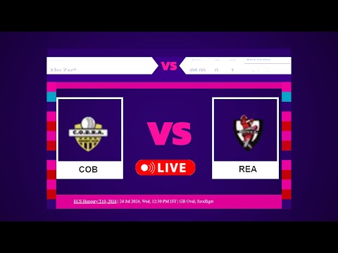 Cobra Cricket Club vs Royal Eagles en vivo ECS Hungría T10 Partido de críquet en vivo hoy Puntuación en vivo