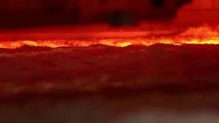 Production process for molded glass items - Step 2 - Melting