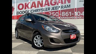 2013 Hyundai   Accent   GLS   FWD   Hatchback   Okanagan Dodge