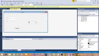 How to create a percentage calculator in visual studio 2017