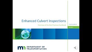 MnDOT | Enhanced Culvert Inspection Best Practices: Overview (1 of 3)