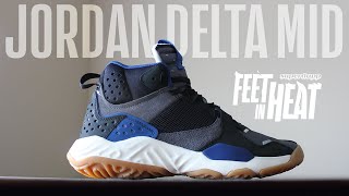 NIKE Jordan Delta Mid (Storm Blue) - Sneaker Unboxing \u0026 On Feet Look - FEET IN HEAT