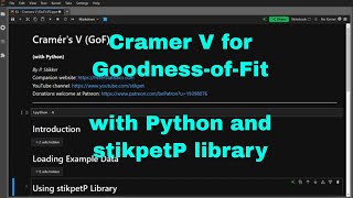 Python - Cramer's V for goodness-of-fit with stikpetP