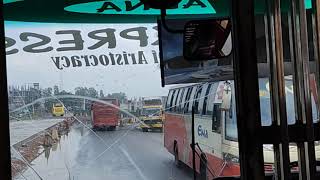 Pabna Express Bus VS C Line Bus VS SB Super Deluxe Bus Race in Dhaka Rangpur 4 Lane Highway