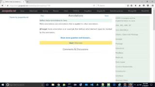 Define meta-annotations in Java. | javapedia.net