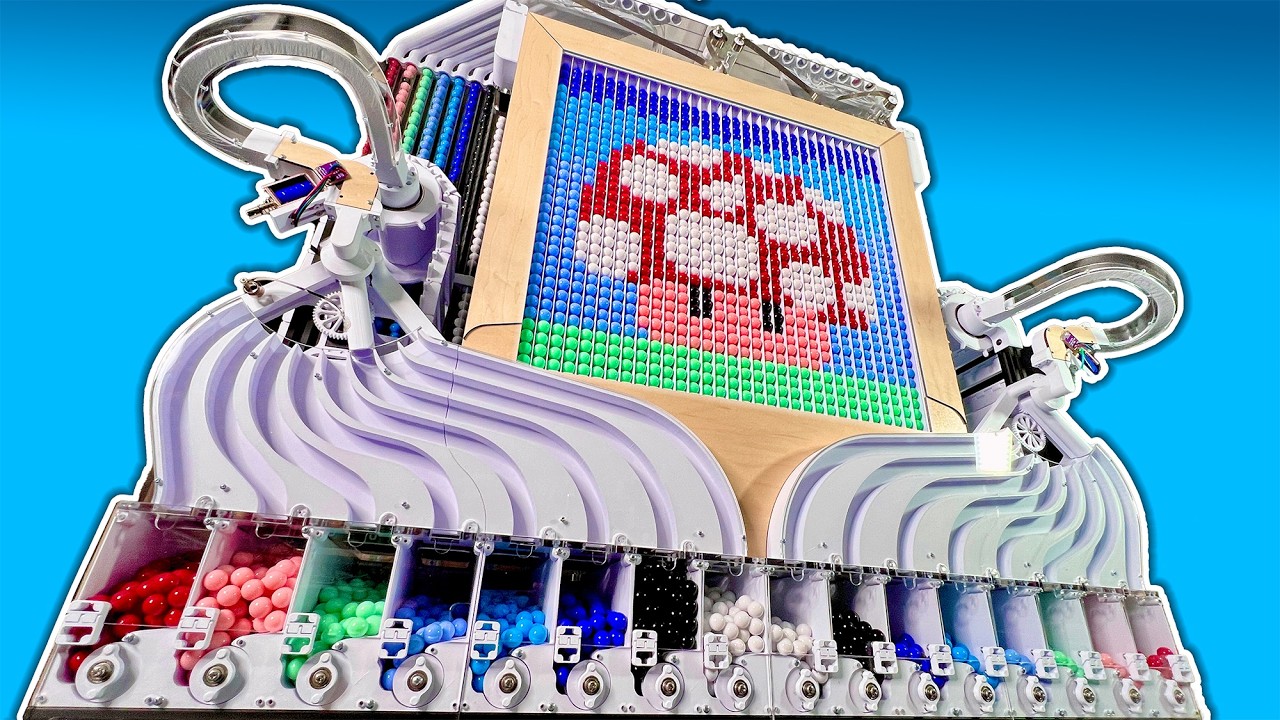 This Marble Machine Makes Pixel Art