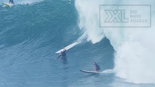 Emi Erickson at Waimea Bay - 2015 Billabong Ride of the Year Entry - XXL Big Wave Awards