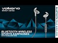 Bluetooth Wireless Sports Earphones with Stabilizer Tips | Motion Series | Volkano