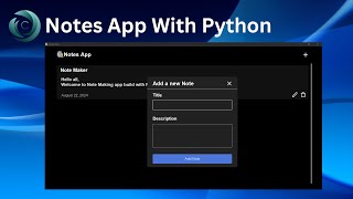 Notes App With Python