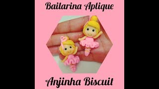 Diy- Bailarina Aplique para laços em Biscuit❤