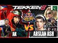 AK vs Arslan Ash (Shaheen vs Nina/Jun) - Tekken 8 Redbull Golden Letters 2024