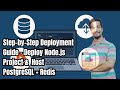 How to Deploy Node js Application on Server Host Postgres Redis, Node Project on Render Step by Step