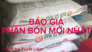 BÁO GIÁ PHÂN BÓN MỚI NHẤT