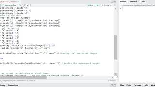 Image Compression using PCA - R function