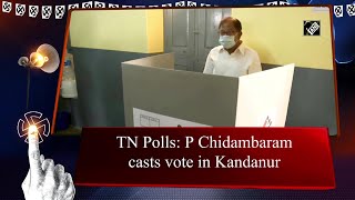 TN Polls: P Chidambaram casts vote in Kandanur