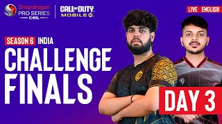 [EN] CODM Snapdragon Mobile Challenge Finals | DAY 3 | Season 6 India