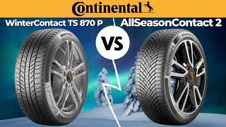 Continental WinterContact TS 870 P vs AllSeasonContact 2: TIRE COMPARISON!