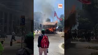 Pesebre fue quemado en plena plaza de Concepción: se presume intencionalidad