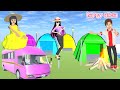 Yuta Mio Camping Pakai Campervan Di Hutan 😱| Sakura School | Happy Alicia