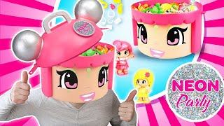 PINYPON NEON PARTY : Une tête bien faite et bien remplie ! Tous en discothèque avec Pinypon Fluo !