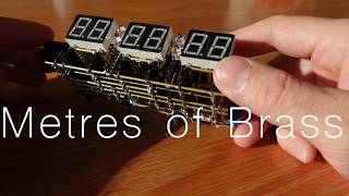 Building a clock with no microcontroller and 6 metres of brass wire