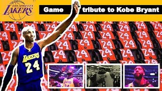 Los Angeles Lakers Game Tribute to Kobe Bryant. #TributeGameToKobe