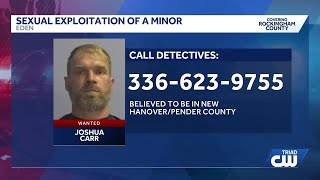 Eden man wanted for felony sexual exploitation of a minor | Where police say he may be