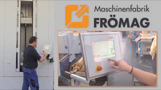 Mitts and Merrill / Fromag  CNC Vertical Table up Broaching Machine demo keyway spline cutting