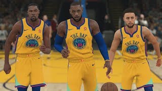 Lebron James On The Golden State Warriors! NBA 2K18 Gameplay!